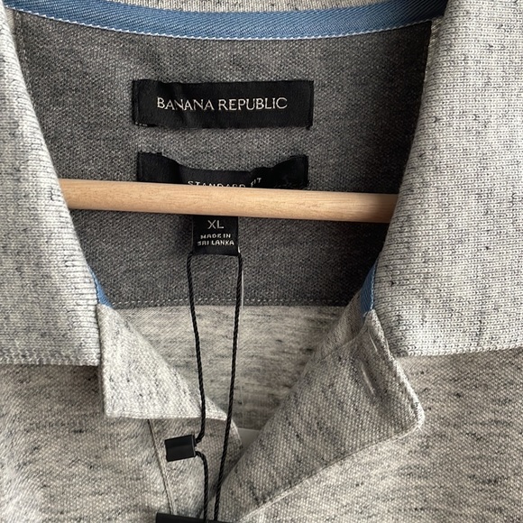 NWT Heather Grey Men’s 3 Button Polo - Picture 3 of 3